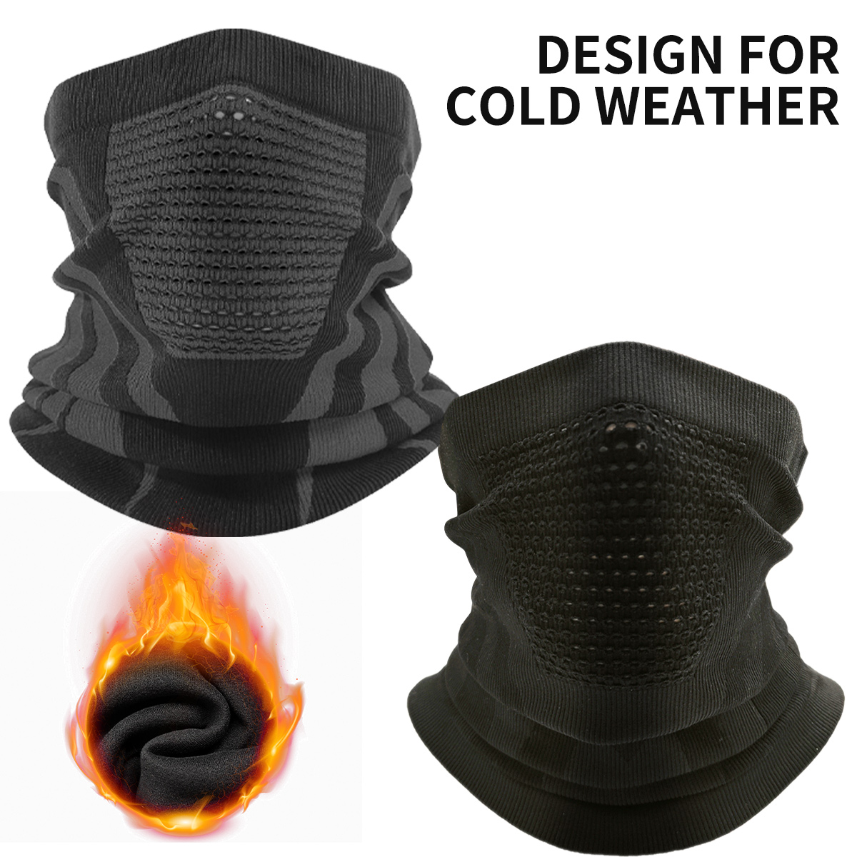 Neck Warmer Balaclava - Zimowy ocieplacz na szyję, kominiarka z