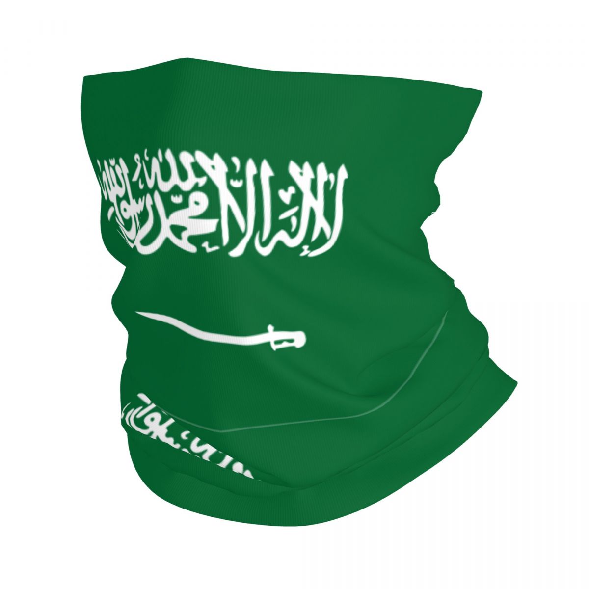 Neck Warmer Balaclava - Arabia saudyjska flaga Bandana osłona na