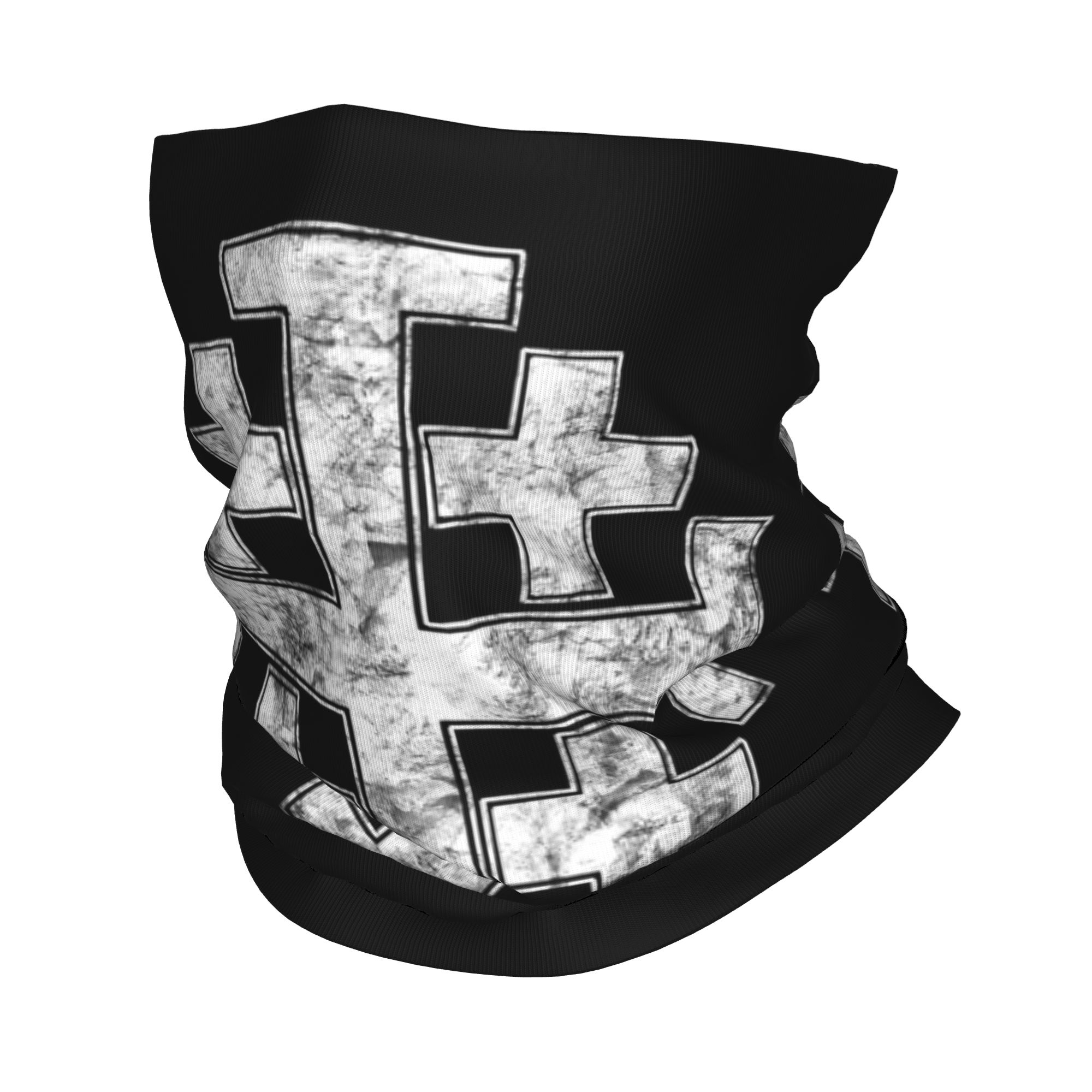 Neck Warmer Balaclava - Krzyż Jerozolimski Rycerski Chrześcijański Bandana Ochraniacz