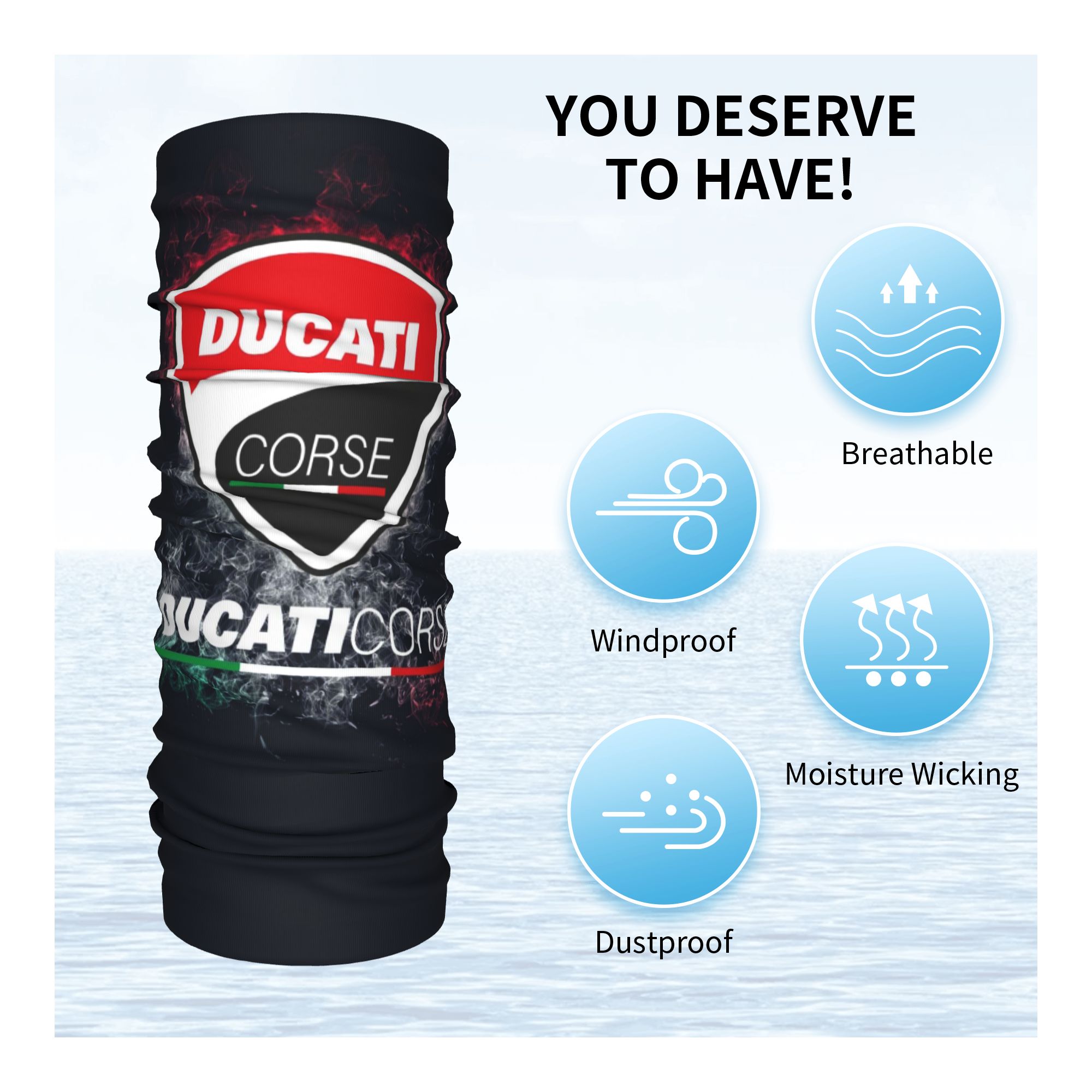 Personalizowana bandana Ducati – Neck Warmer Balaclava recenzja i cena
