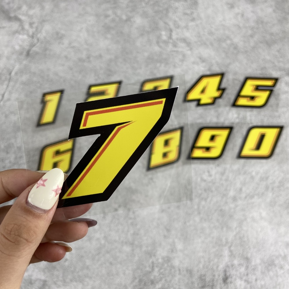 1 szt 0123456789   Żółty liczb – Motorcycle Gear Yellow recenzja i cena