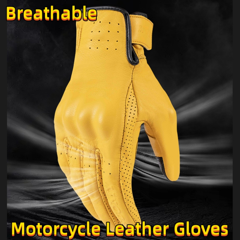 Nieperforowane żółte retro skó – Motorcycle Gear Yellow recenzja i cena