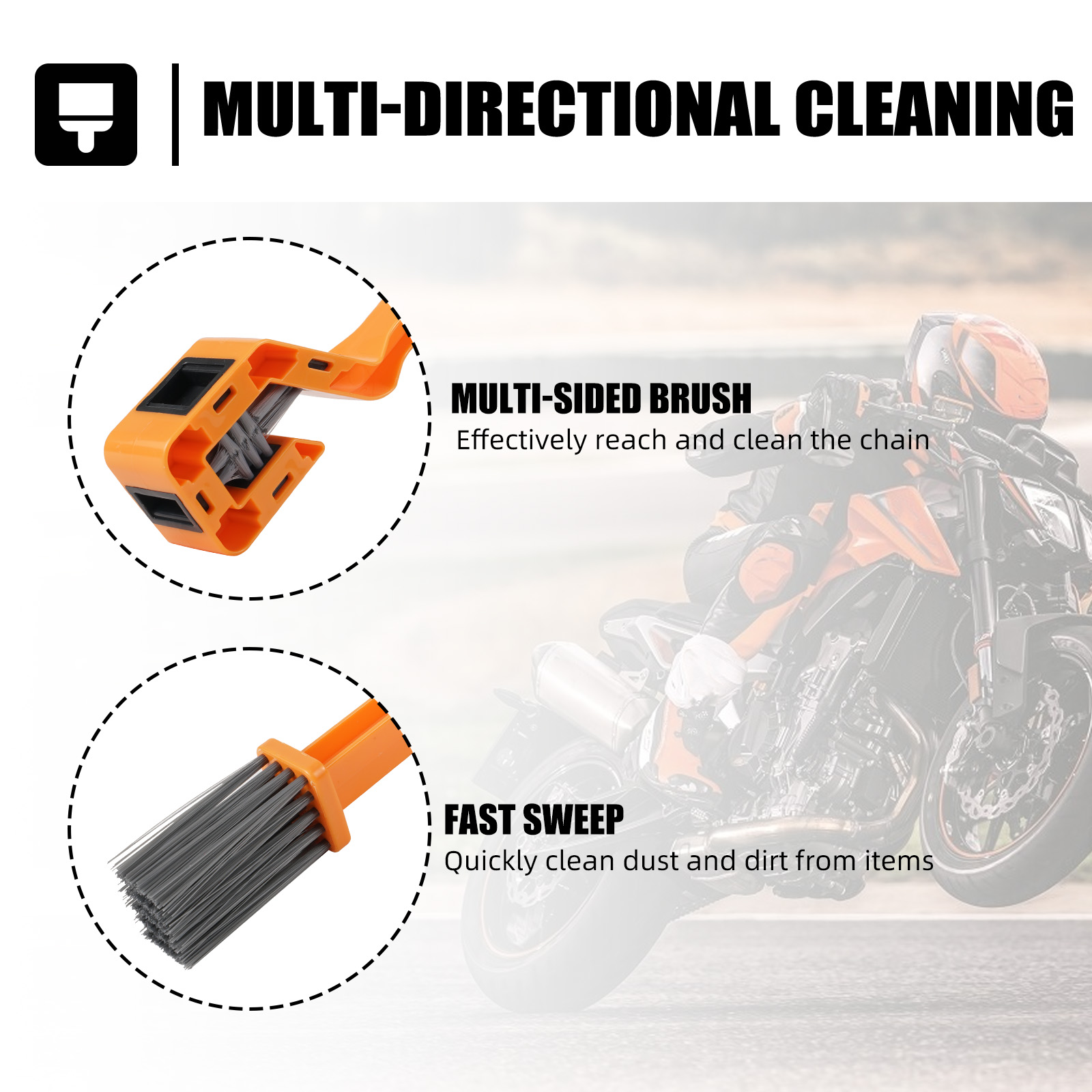 Szczotka do czyszczenia łańcuc – Motorcycle Gear Oil For Chain recenzja i cena
