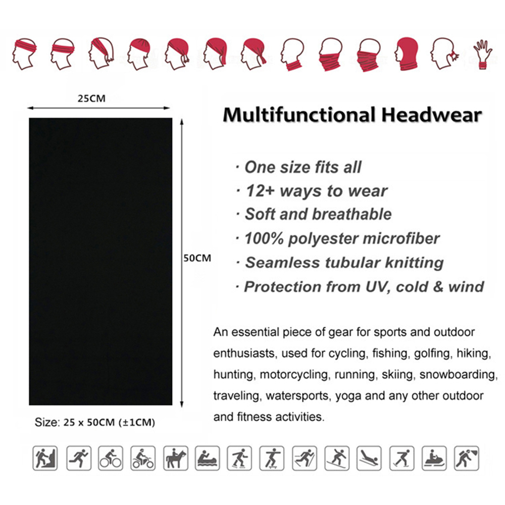 Bezszwowe bandany w jednolitym – Neck Warmer Balaclava recenzja i cena